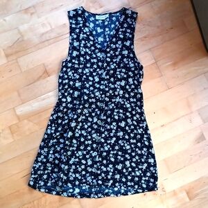 90s vintage floral mini dress
